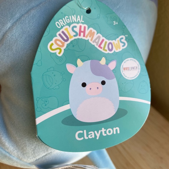 Clayton The Cow Fuzzy Belly Squishmallow 8” - Picture 2 of 5